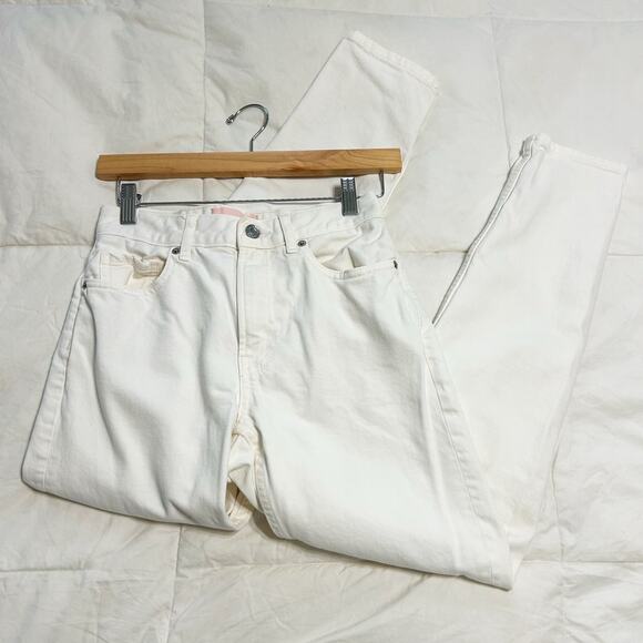 Everlane The High Rise Skinny Jeans White Denim Pants Women’s Size 25 Regular - Picture 2 of 9